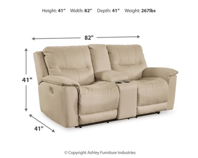 Next-Gen Gaucho Power Reclining Loveseat with Console, Latte, large