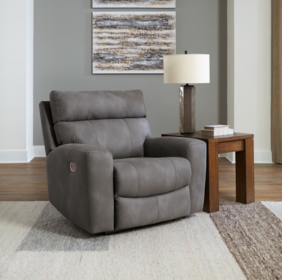 Next-Gen DuraPella Oversized Dual Power Performance Fabric Recliner, Slate