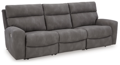 Next-Gen DuraPella 3-Piece Power Reclining Sectional Sofa, Slate, large