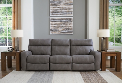 Next-Gen DuraPella Performance Fabric 3-Piece Dual Power Reclining Modular Sofa, Slate