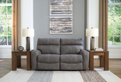 Next-Gen DuraPella 2-Piece Power Reclining Sectional Loveseat, Slate, rollover
