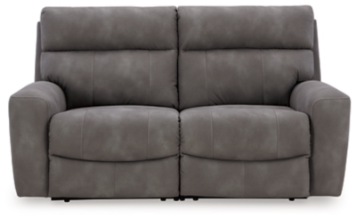 Next-Gen DuraPella 2-Piece Power Reclining Sectional Loveseat, Slate, large