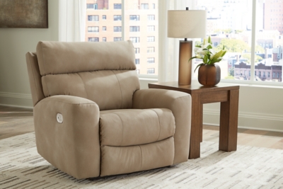 Next-Gen DuraPella Oversized Dual Power Performance Fabric Recliner, Sand