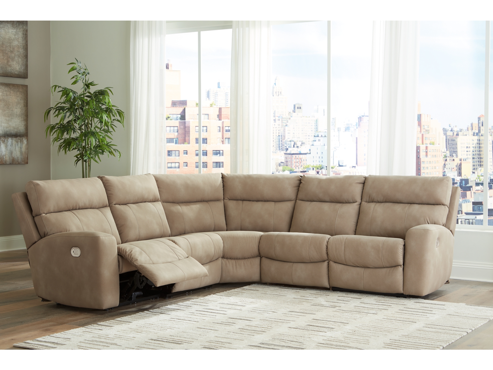 Image 0 of  Next-Gen DuraPellaPerformance Fabric Power Reclining Modular sectional