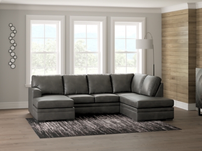 Dara Park 2-Piece Sectional with Chaise, Shadow, rollover