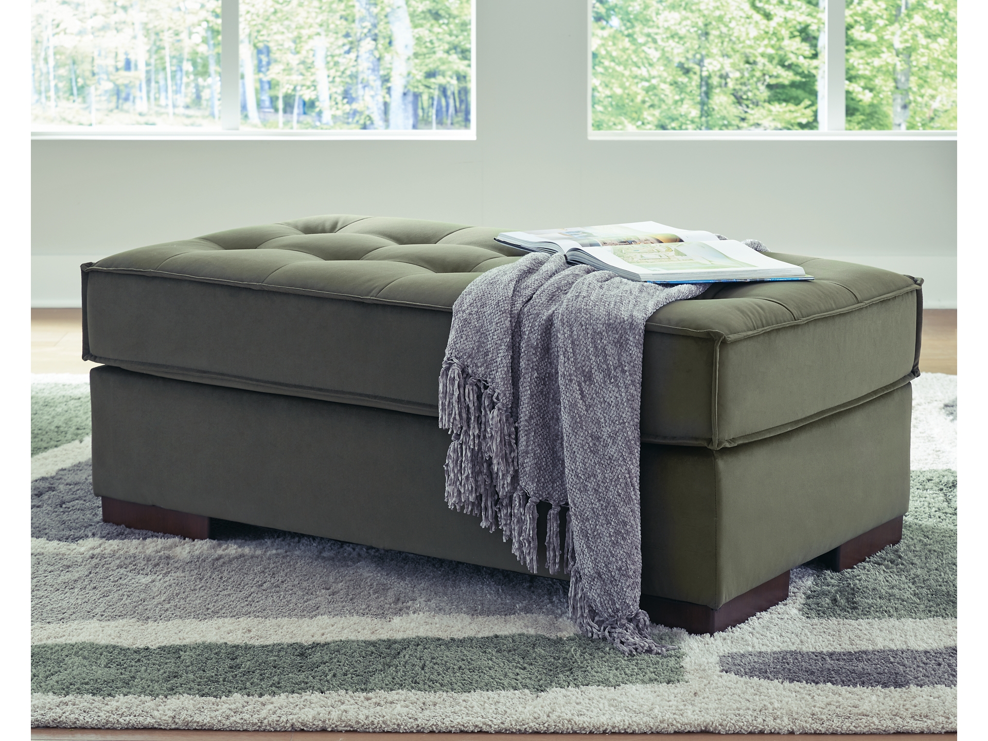 Image 2 of Chalcombe 2-Piece Sectional with Chaise  Olive 