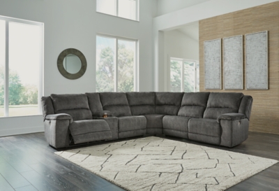 61806S1 Keensburg 3-Piece Power Reclining Sectional, Smoke sku 61806S1