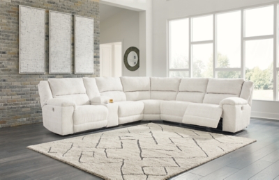 61807S1 Keensburg 3-Piece Power Reclining Sectional, Linen sku 61807S1