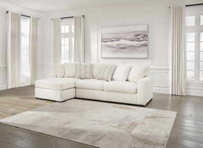 61904S1 Chessington 2-Piece Sectional with Chaise, Ivory sku 61904S1