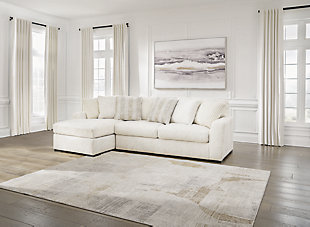 Chessington 2-Piece Sectional with Chaise, Ivory, rollover