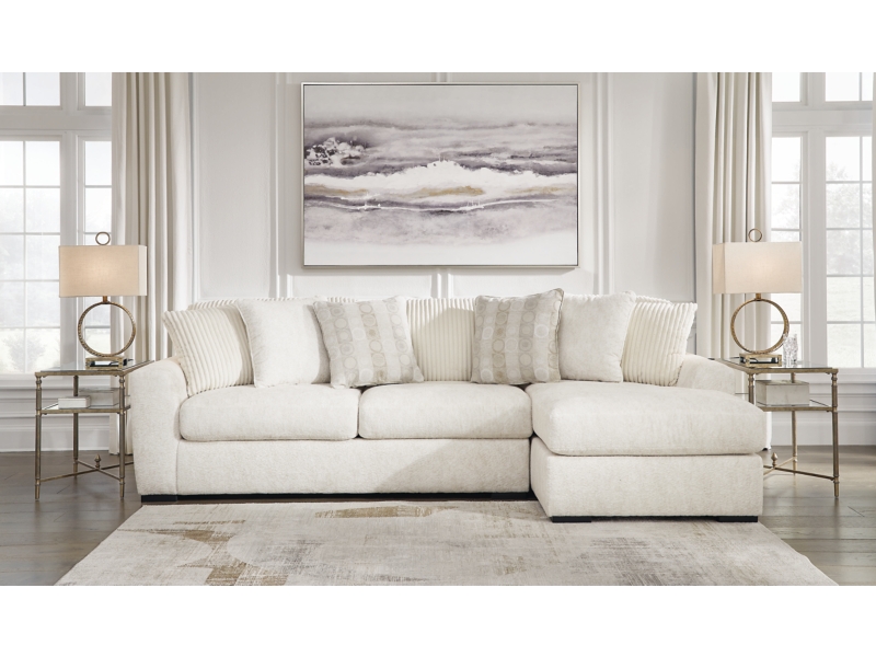 Chessington 2-Piece Sectional with Chaise, Ivory, large