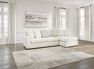 Chessington 2-Piece Sectional with Chaise, Ivory, rollover