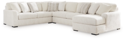 Chessington 4-Piece Sectional with Chaise, Ivory, large