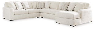Chessington 4-Piece Sectional with Chaise, Ivory, large