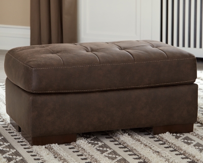 Maderla Ottoman, Walnut, large