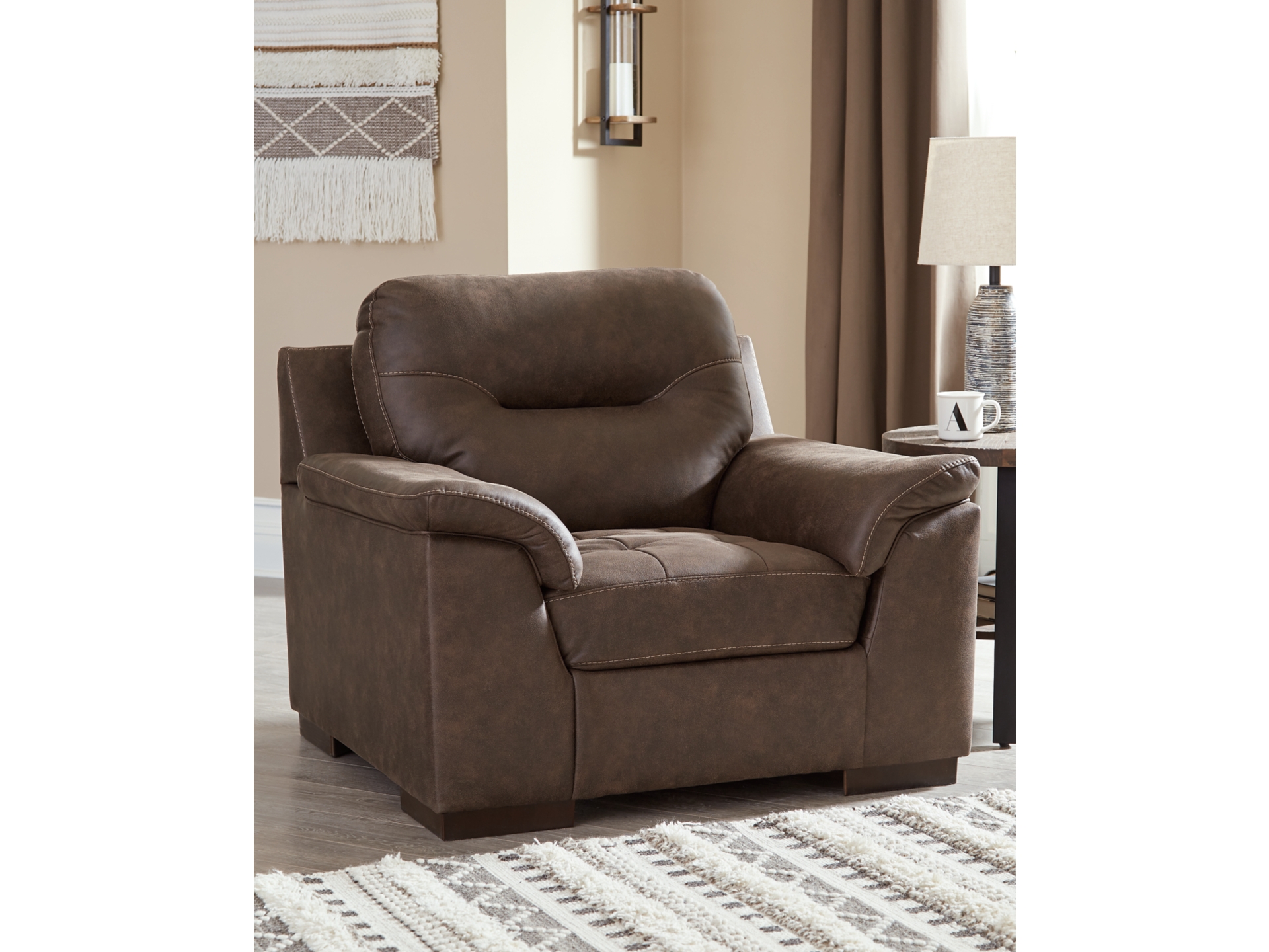 Image 3 of Maderla 2-Piece Sectional with Chaise chair and ottoman 