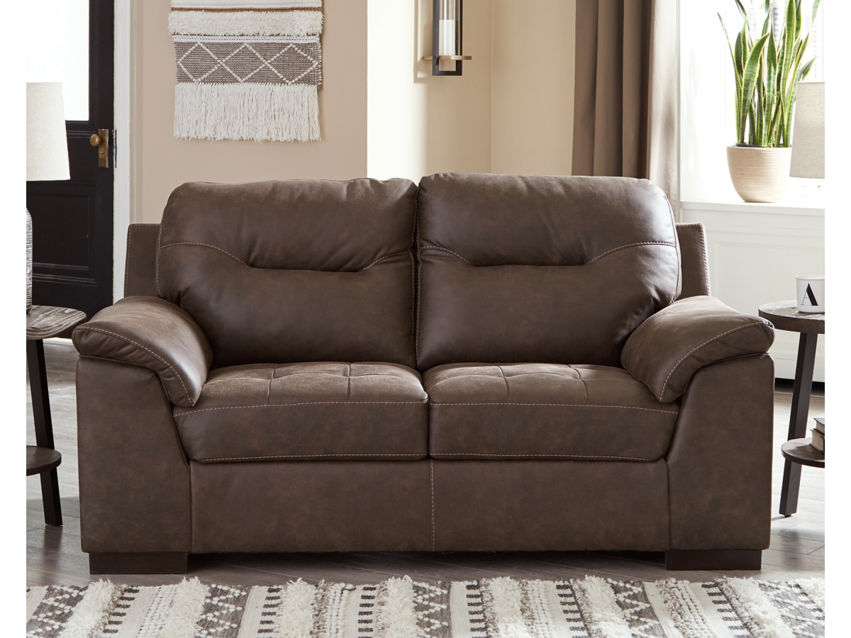 Maderla Loveseat - Walnut Maderla Loveseat - Walnut
