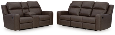 Lavenhorne Sofa and Loveseat, Umber, large