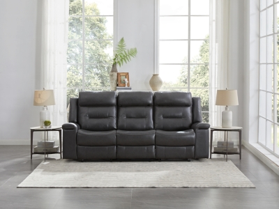 McAdoo Power Reclining Sofa, Charcoal, rollover