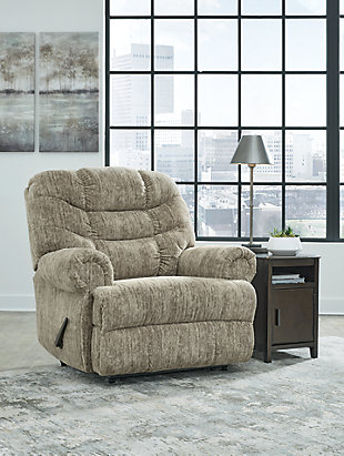 Movie Man Recliner, Taupe, rollover