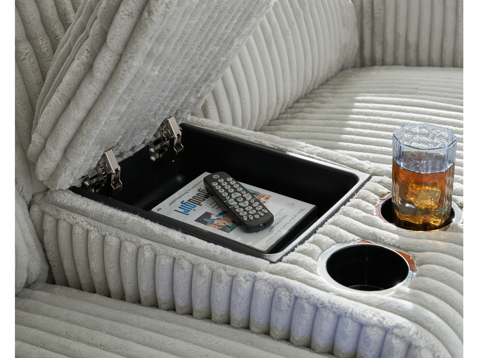 Image 5 of TwinBrooke Dual Power Reclining Sofa loveseat chair Alloy 