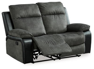 Woodsway Reclining Loveseat, Gray, rollover