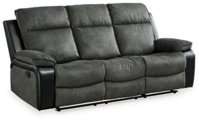 Woodsway Reclining Sofa, Gray, large