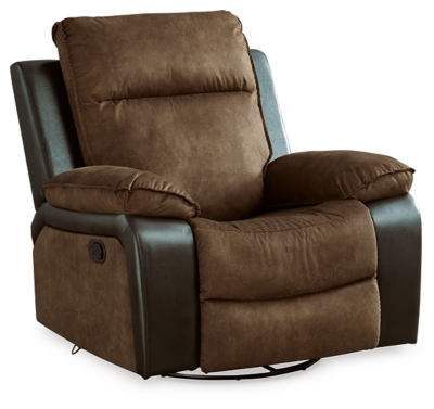 Woodsway Swivel Glider Recliner, Brown, large
