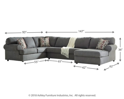 Jayceon 3 Piece Sectional With Chaise Ashley Furniture Homestore