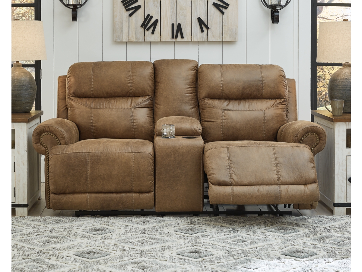 Grearview Dual Power Reclining Loveseat with Console Ashley