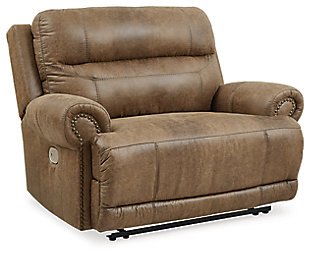 Grearview Oversized Power Recliner, Earth, large