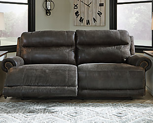 Grearview Power Reclining Sofa, Charcoal, rollover