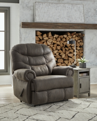 Camera Time Oversized Manual Recliner, Gunmetal