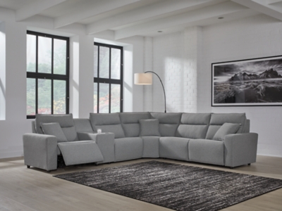 ModMax II 6-Piece Reclining Sectional with Console, , rollover