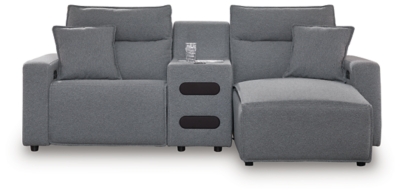 ModMax II 3-Piece Power Reclining Sectional with Chaise, Salt and Pepper, large