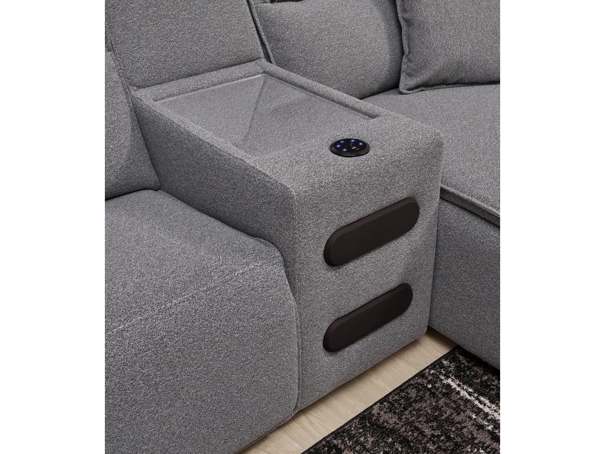 ModMax II 7-Piece Next-Gen Nuvella™ Performance Fabric Dual Power