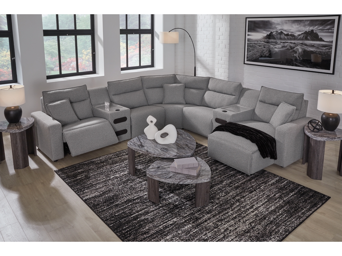 ModMax II 7-Piece Next-Gen Nuvella™ Performance Fabric Dual Power