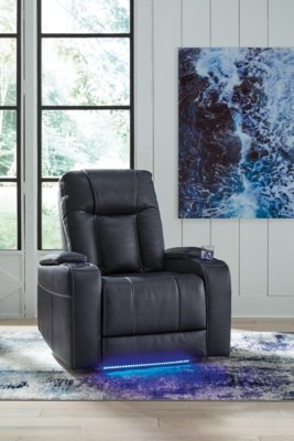 Feazada Power Recliner, Sapphire, large