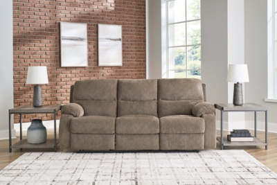 Scranto Manual Reclining Sofa, Oak