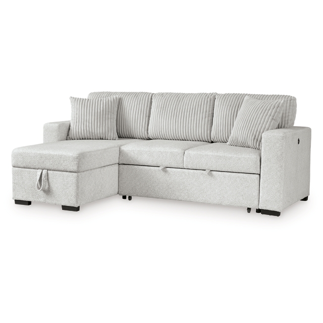 Poppleton 2-Piece Sectional with Pop Up Sleeper and Chaise
