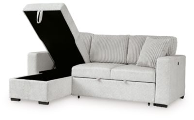 Poppleton 2-Piece Sectional with Pop Up Sleeper and Chaise