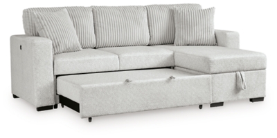 Poppleton 2-Piece Sectional with Pop Up Sleeper and Chaise