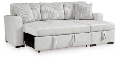 Poppleton 2-Piece Sectional with Pop Up Sleeper and Chaise