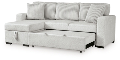 Poppleton 2-Piece Sectional with Pop Up Sleeper and Chaise