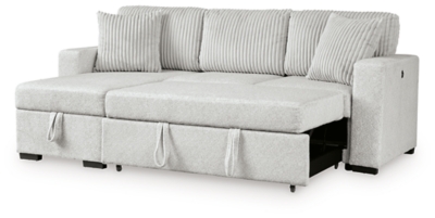 Poppleton 2-Piece Sectional with Pop Up Sleeper and Chaise