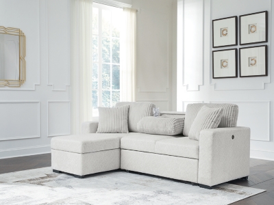 Poppleton 2-Piece Sectional with Pop Up Sleeper and Chaise