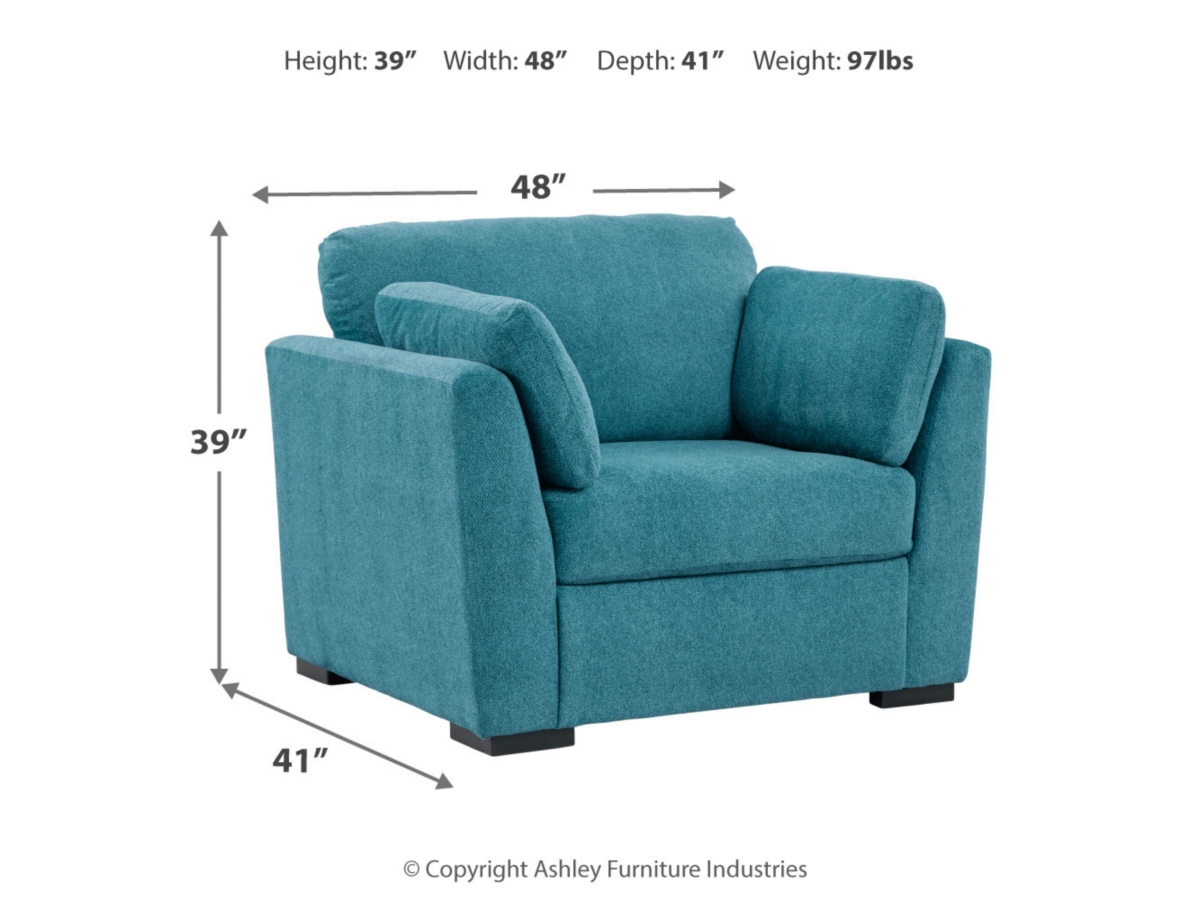 Oversized teal chair discount