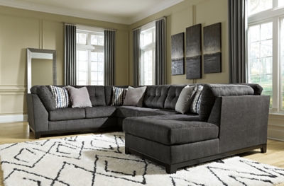 APK-67622-R3 Reidshire 3-Piece Sectional with Chaise, Steel sku APK-67622-R3