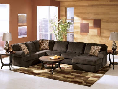 Vista Chocolate Sectional Ashley