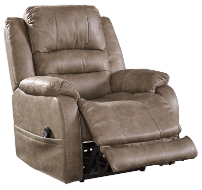 Barling Power Recliner With Adjustable, Ashley Power Reclining Sofa With Lumbar Support